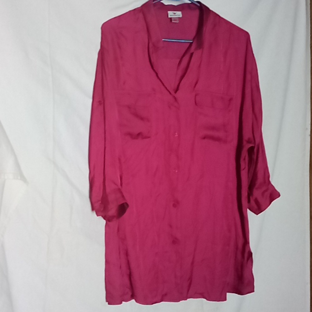 100% Polyester Plum Worthington Lg